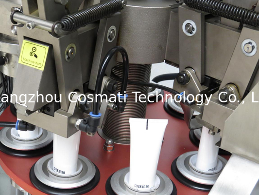 Automatic lotion cream toothpaste soft tube filling and sealing machine with automatic tube feeder