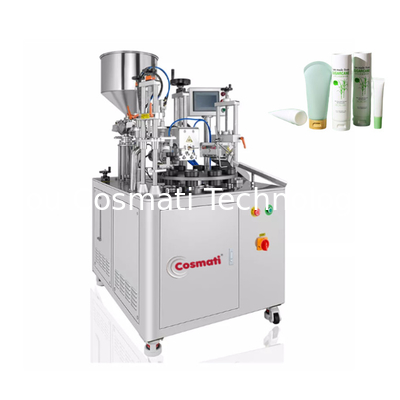Semi automatic plastic tube filling and ultrasonic sealing machine for shampoo