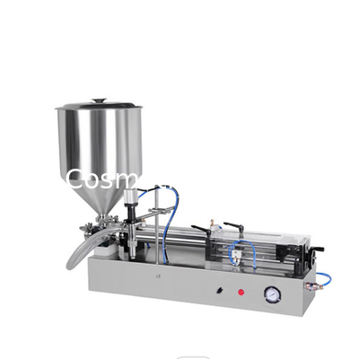 Small semi-auto manual perfume shampoo sauce cream honey milk juice water paste liquid filling machine