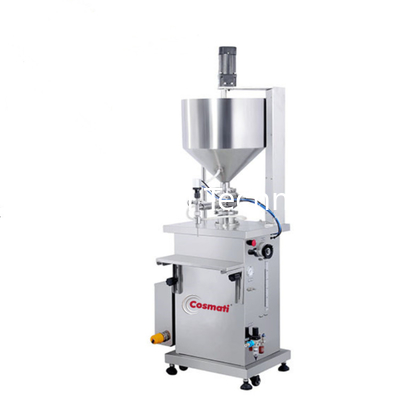 Small semi-auto manual perfume shampoo sauce cream honey milk juice water paste liquid filling machine