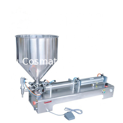 Small semi-auto manual perfume shampoo sauce cream honey milk juice water paste liquid filling machine