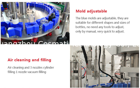 Automatic hot sauce small bottle essential oil filling and capping machine