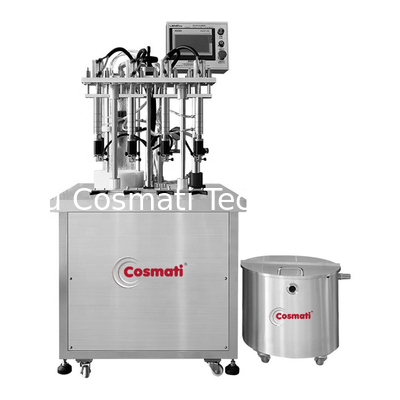 4 Heads magnetic pump semi-auto quantitative perfume filling machine liquid bottle filling machine