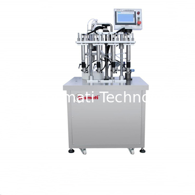 4 Heads magnetic pump semi-auto quantitative perfume filling machine liquid bottle filling machine