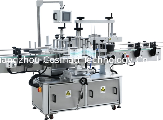 Scratch Card Flat Surface Bottle Pouch Automatic Labeling Sticking Machine For Cosmetics