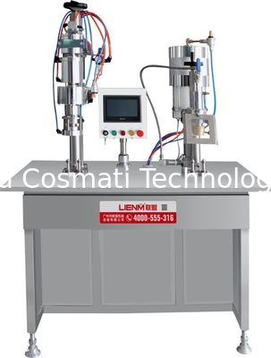 3 in 1 Single Man Operate Bag On Valve Aerosol Filling Machine