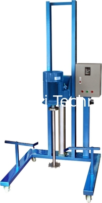 High Efficiency Movable Pneumatic Lifting Homogenizer Mixer Viscosity Liquids/Solid Powders Cream Mixing Dispersion Mach