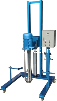 High Efficiency Movable Pneumatic Lifting Homogenizer Mixer Viscosity Liquids/Solid Powders Cream Mixing Dispersion Mach