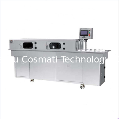 Semi-automatic chemical cosmetic plastic bottle tube glass jar bottle air cleaning machine equipment
