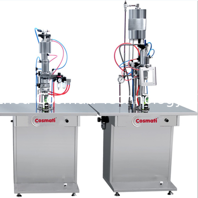 Automatic body spray aerosol can filling machinery