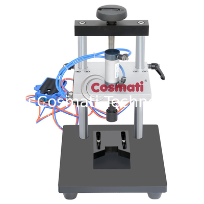 Pneumatic Perfume Collar Cap Press Machine Stainless Steel Table Type Perfume Collaring Machine for Glass Plastic Bottle