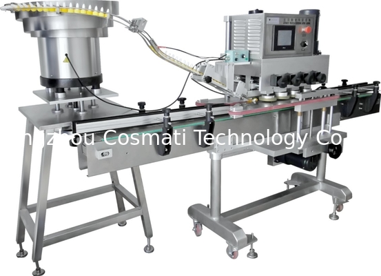 Fully automatic aluminum cap screwing machine