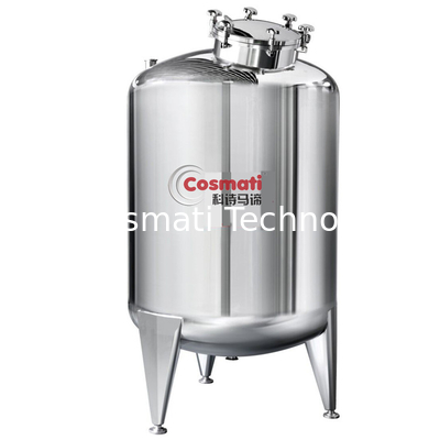 COSMATI Stainless Steel High Capacity Cosmetic Chemical Cream Perfume Mixing Storage Tank With Pneumatic Mixer