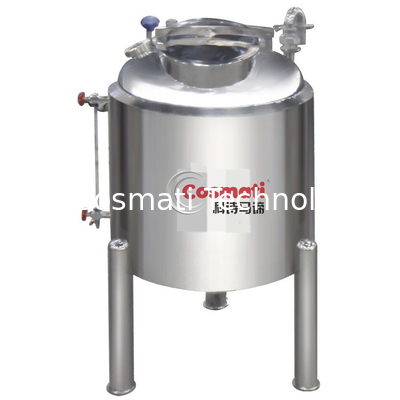 COSMATI Stainless Steel High Capacity Cosmetic Chemical Cream Perfume Mixing Storage Tank With Pneumatic Mixer