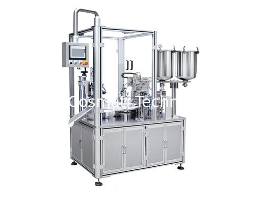 PLC Control Semi-Auto Rotary Type mascara/lipgloss filling machine