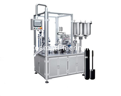 PLC Control Semi-Auto Rotary Type mascara/lipgloss filling machine