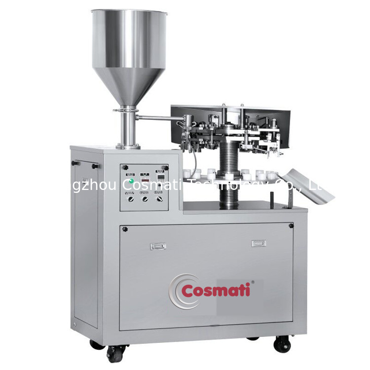Small semi-auto manual perfume shampoo sauce cream honey milk juice water paste liquid filling machine