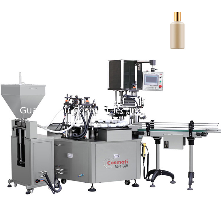 Automatic hot sauce small bottle essential oil filling and capping machine