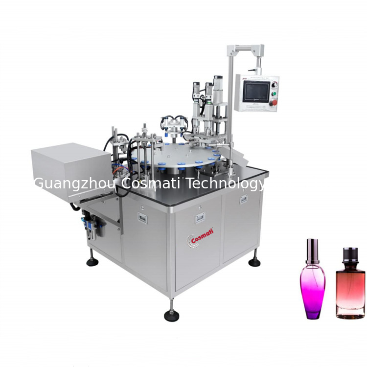 100ml small volume perfume bottle filler filling and capping machine